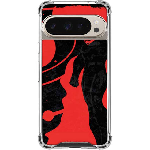DC Comics Superman Silhouette Flying Pixel 9/9 Pro Clear Case